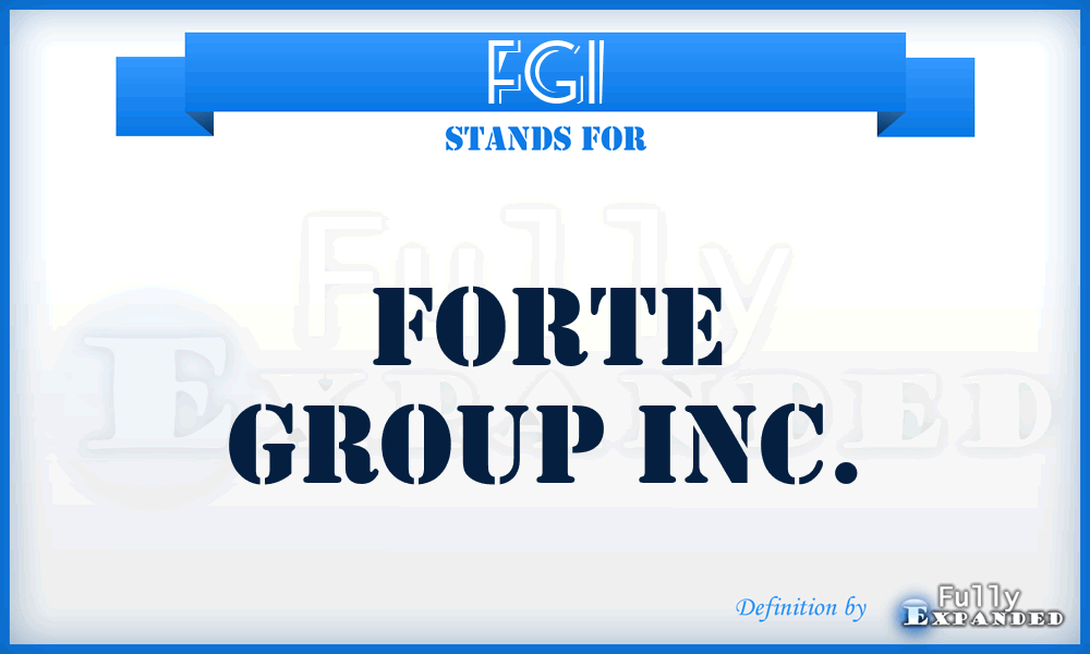 FGI - Forte Group Inc.