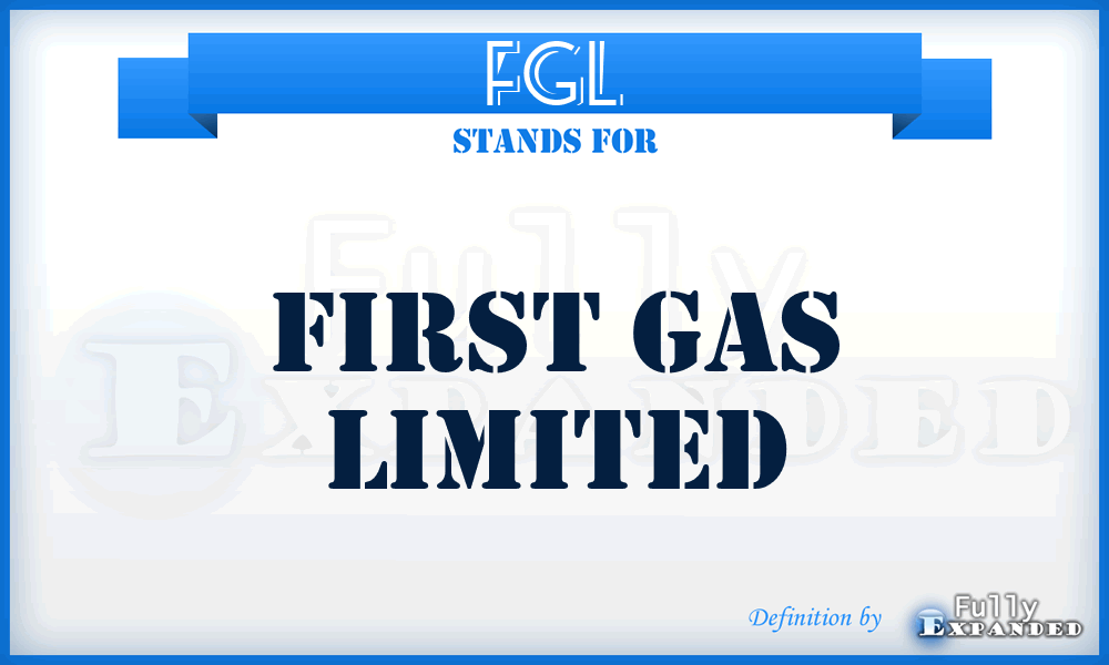 FGL - First Gas Limited