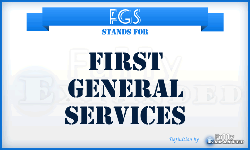 FGS - First General Services