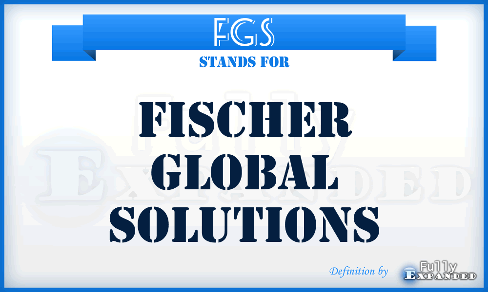 FGS - Fischer Global Solutions