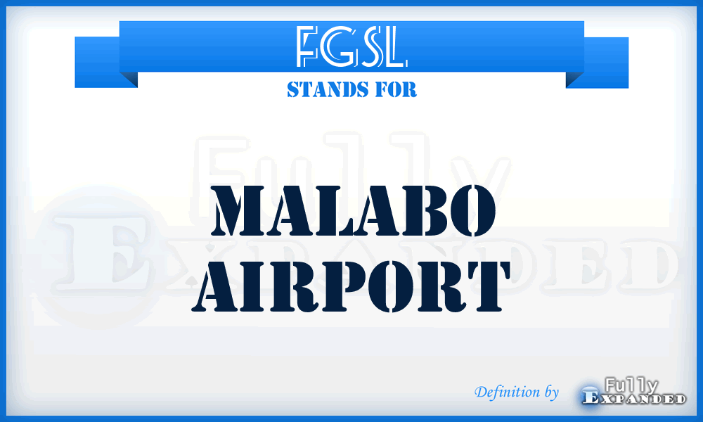 FGSL - Malabo airport