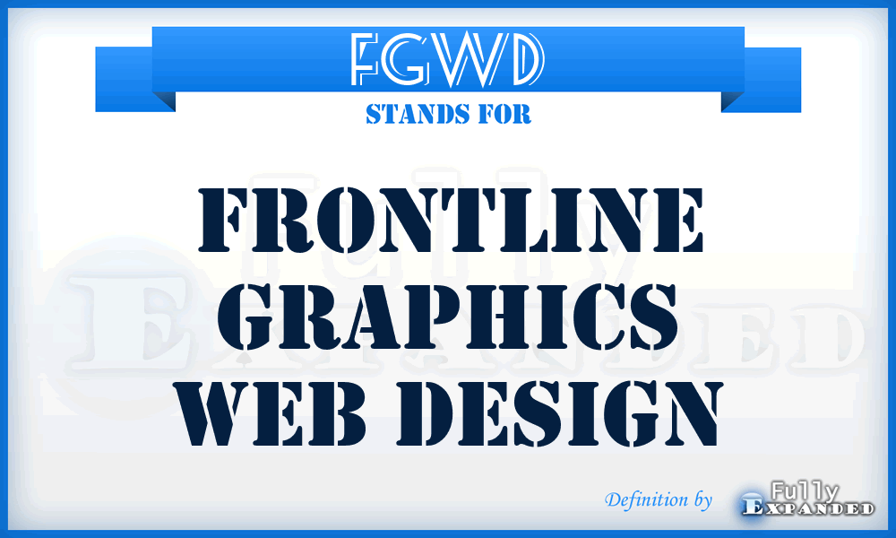 FGWD - Frontline Graphics Web Design