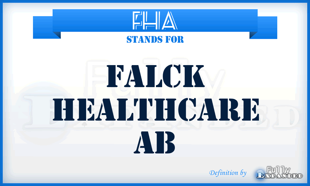 FHA - Falck Healthcare Ab