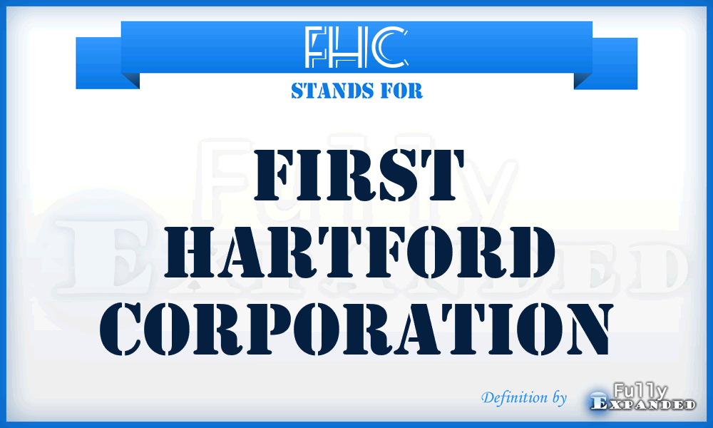 FHC - First Hartford Corporation
