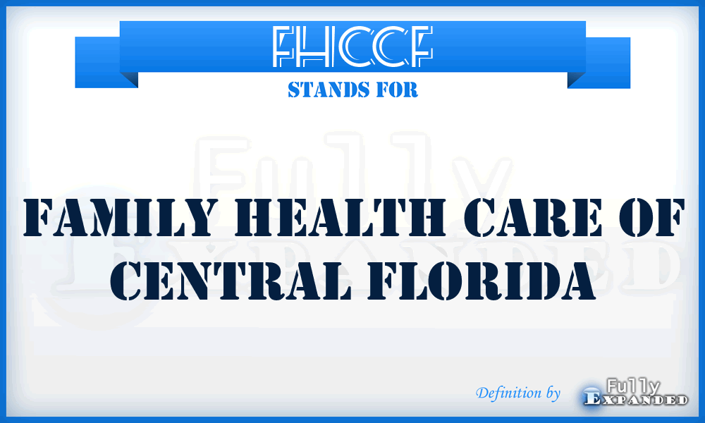 FHCCF - Family Health Care of Central Florida