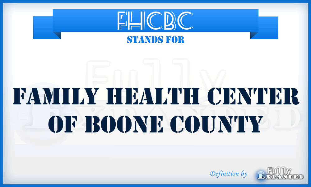 FHCBC - Family Health Center of Boone County