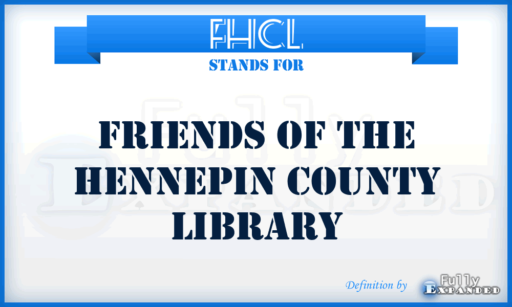 FHCL - Friends of the Hennepin County Library