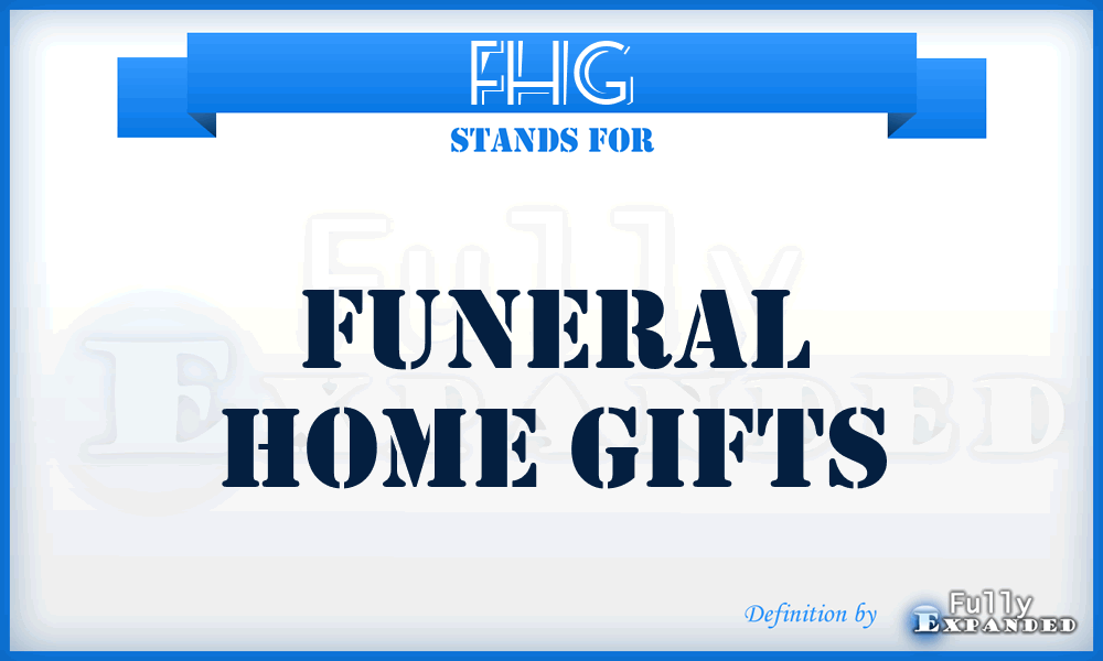 FHG - Funeral Home Gifts