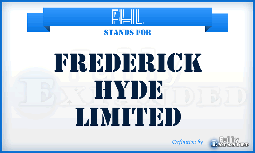 FHL - Frederick Hyde Limited