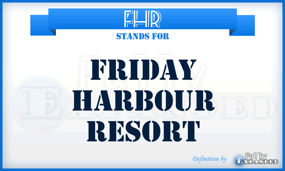 FHR - Friday Harbour Resort