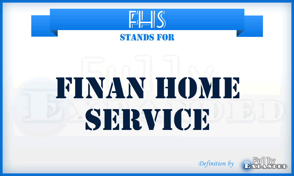 FHS - Finan Home Service