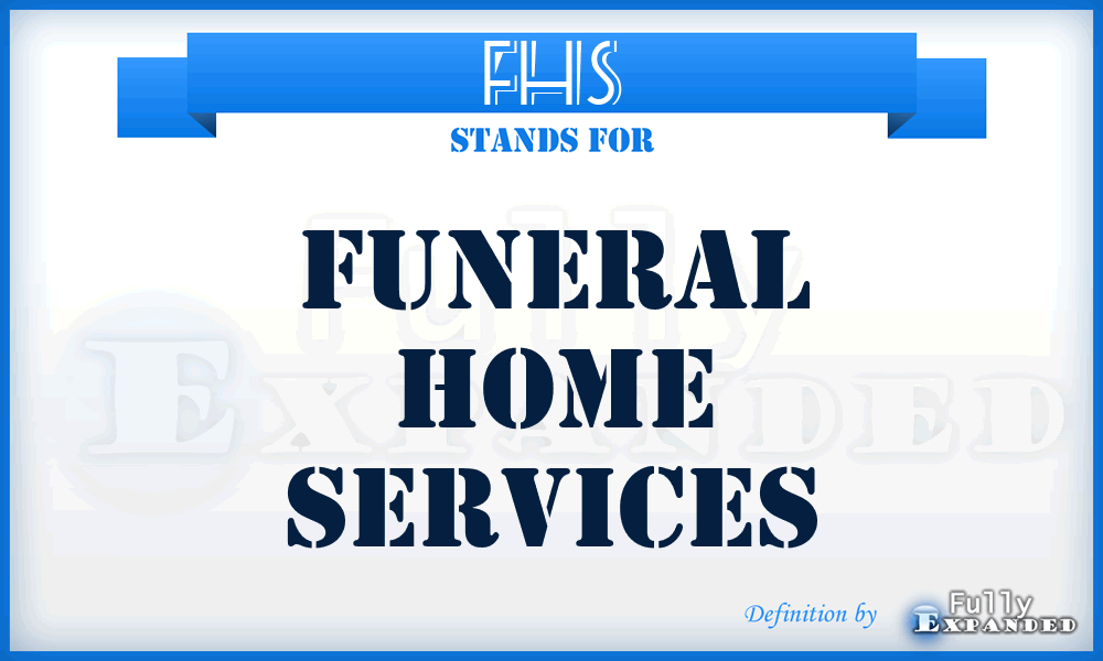 FHS - Funeral Home Services