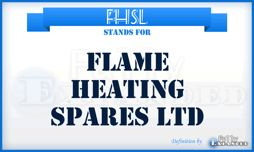FHSL - Flame Heating Spares Ltd