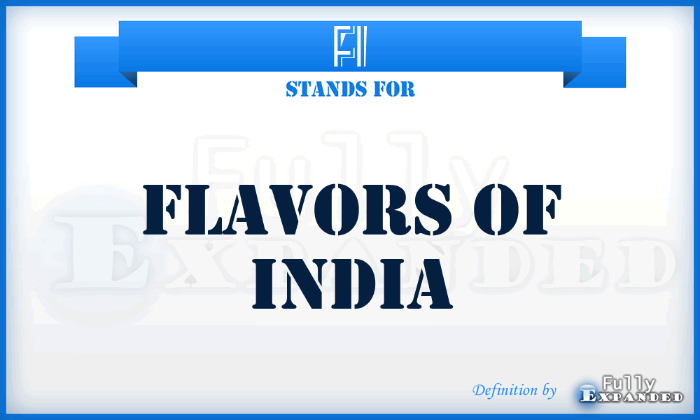 FI - Flavors of India