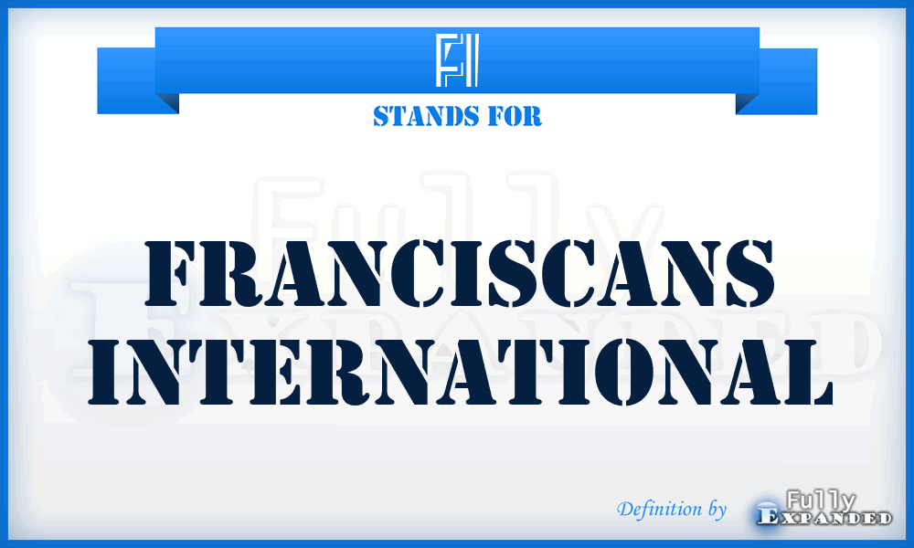 FI - Franciscans International