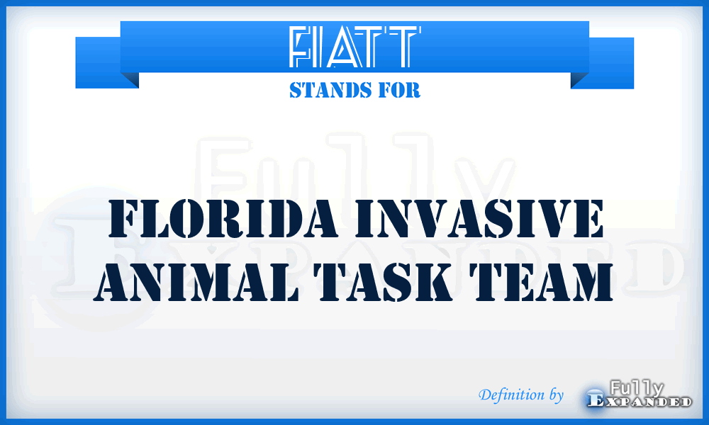 FIATT - Florida Invasive Animal Task Team