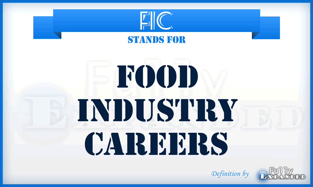 FIC - Food Industry Careers