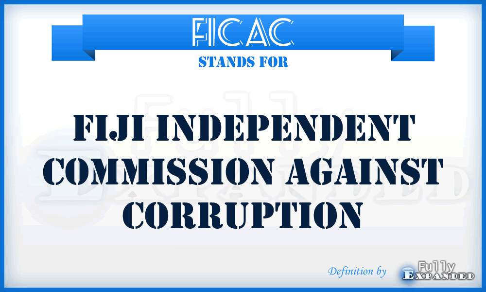 FICAC - Fiji Independent Commission Against Corruption