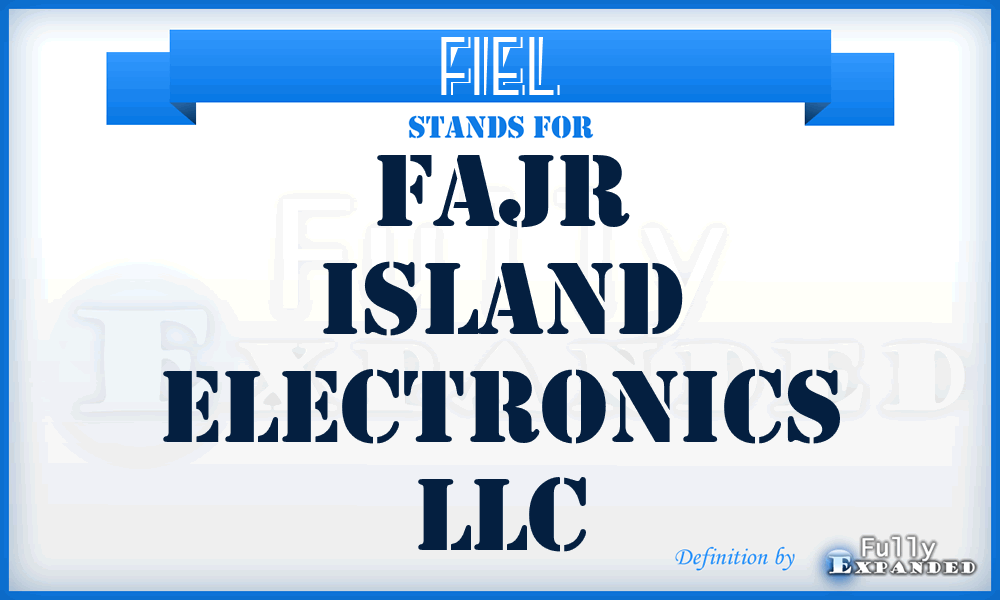 FIEL - Fajr Island Electronics LLC