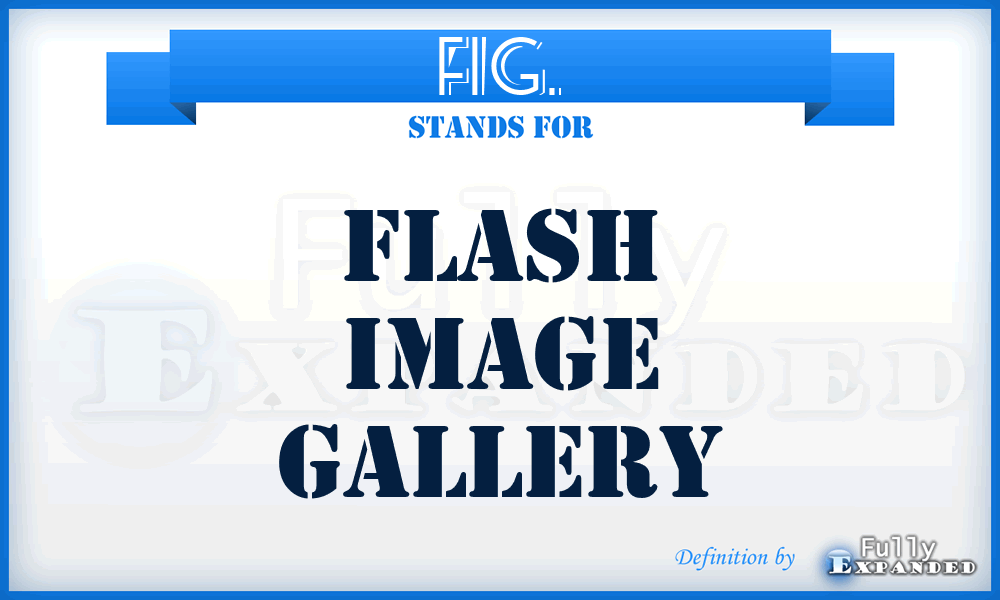 FIG. - Flash Image Gallery