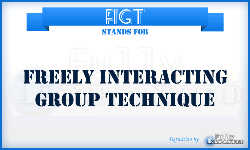 FIGT - Freely Interacting Group Technique