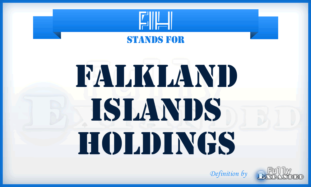 FIH - Falkland Islands Holdings