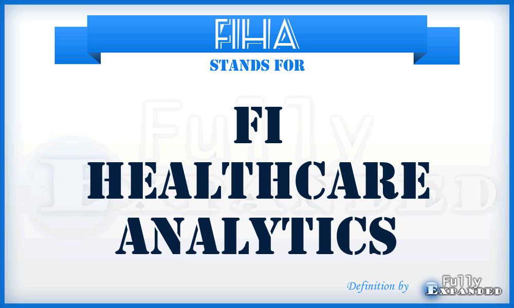 FIHA - FI Healthcare Analytics