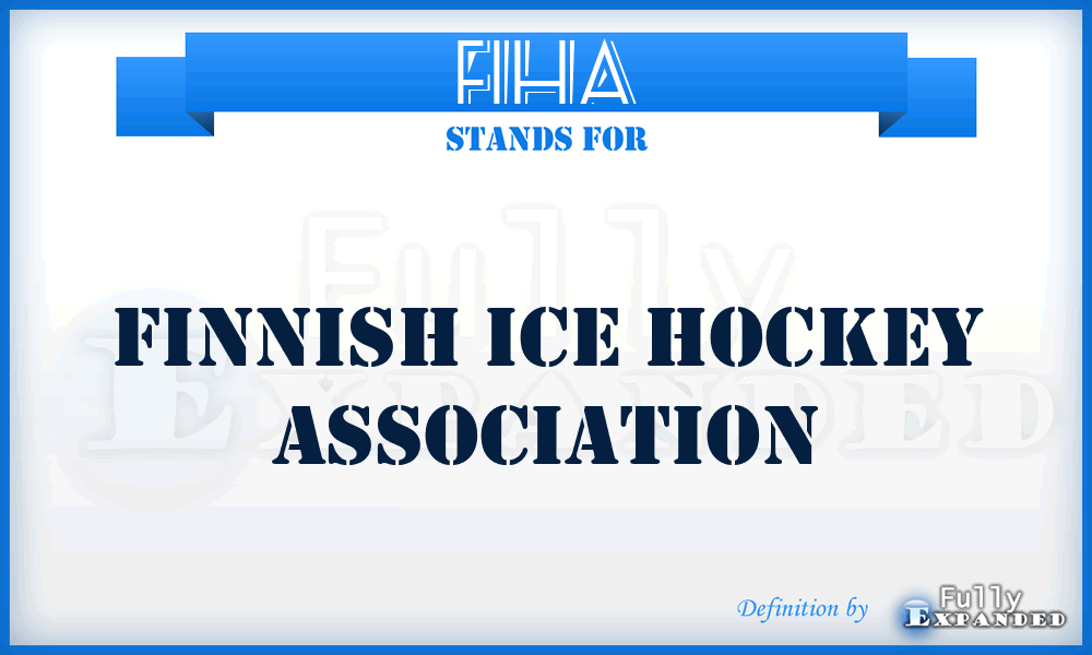 FIHA - Finnish Ice Hockey Association