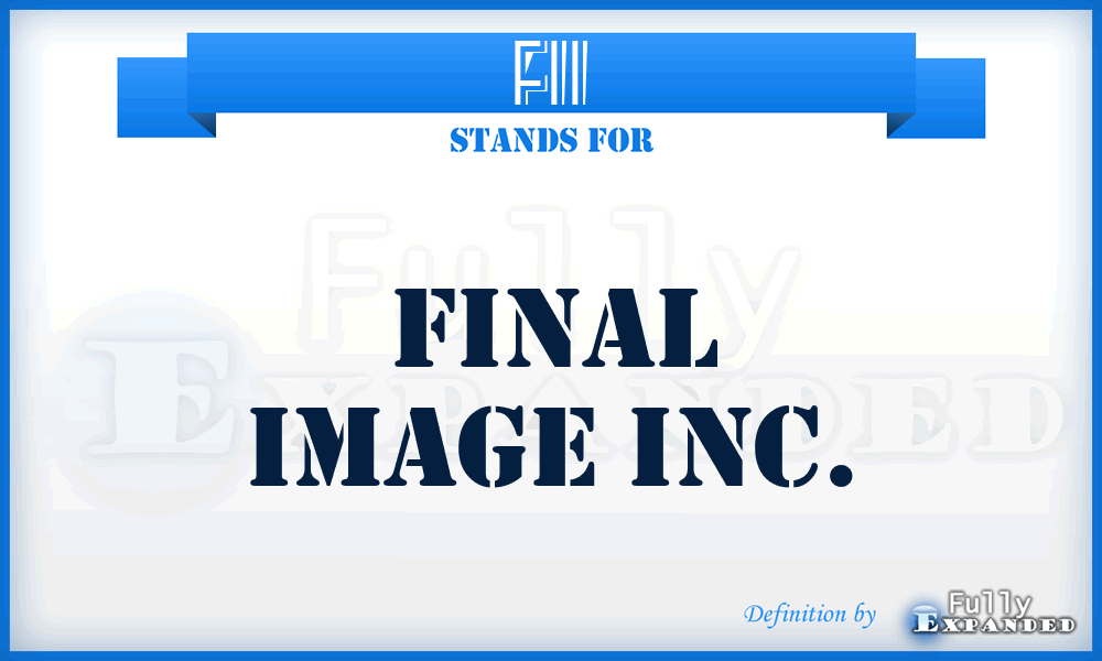 FII - Final Image Inc.