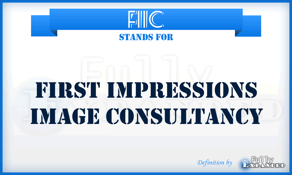 FIIC - First Impressions Image Consultancy