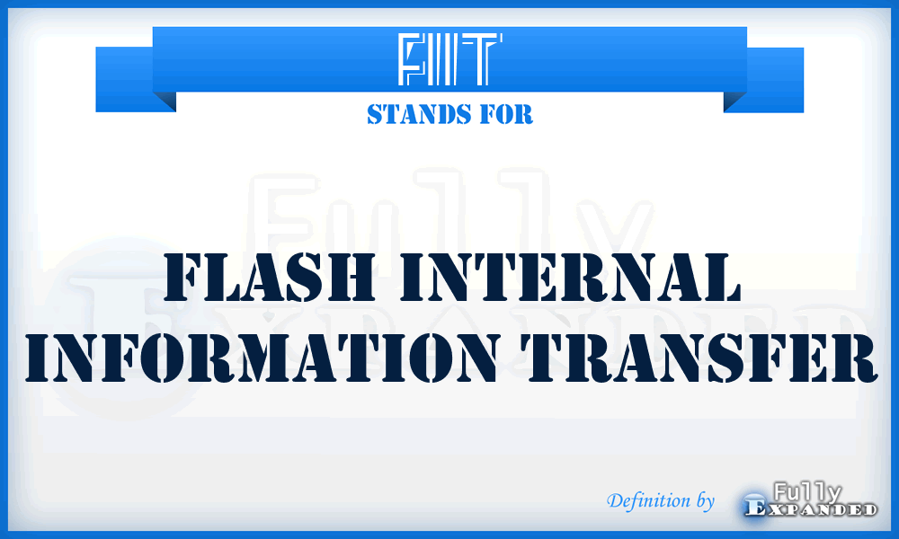 FIIT - flash internal information transfer