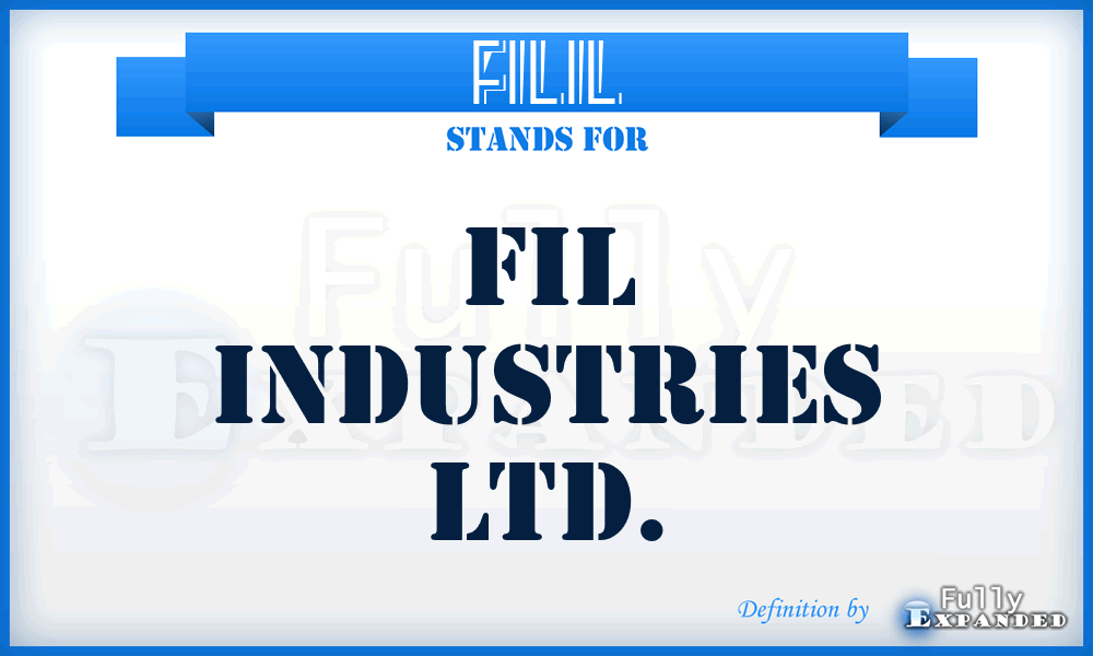 FILIL - FIL Industries Ltd.