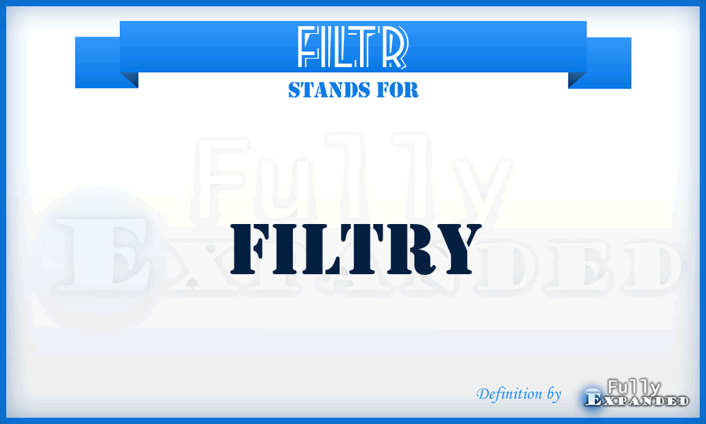 FILTR - Filtry