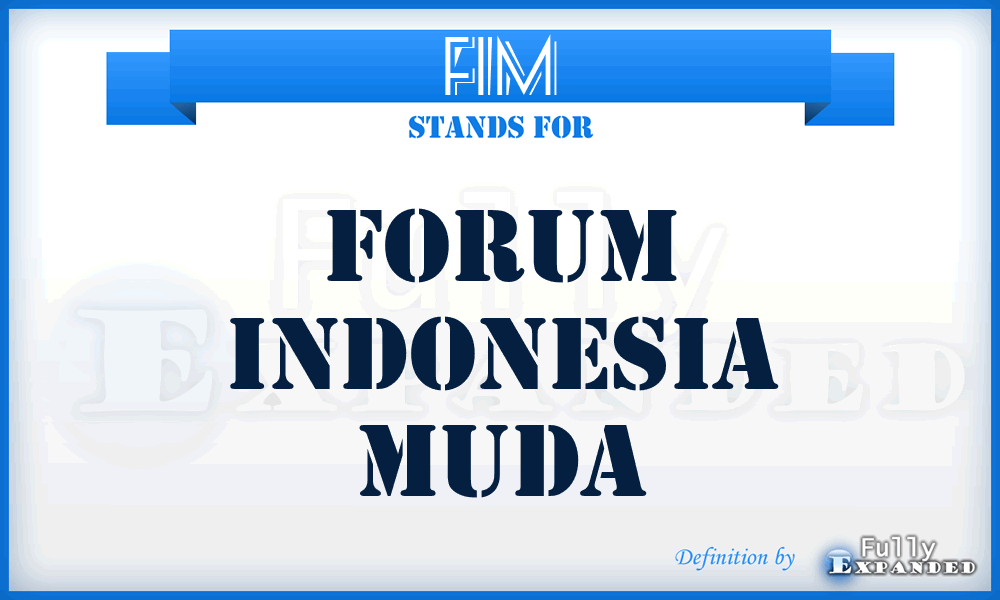 FIM - Forum Indonesia Muda