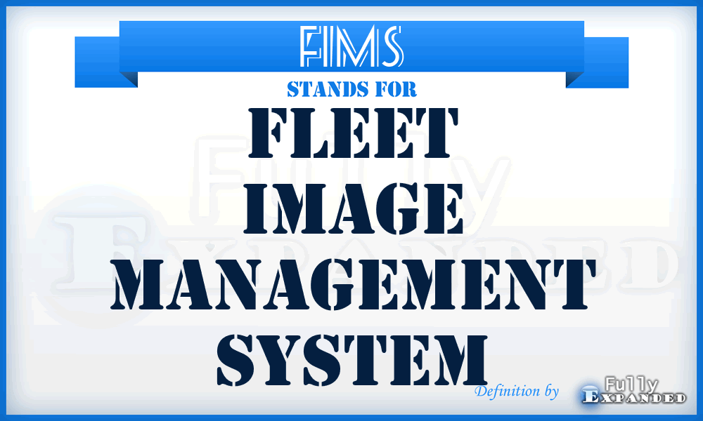 FIMS - Fleet Image Management System