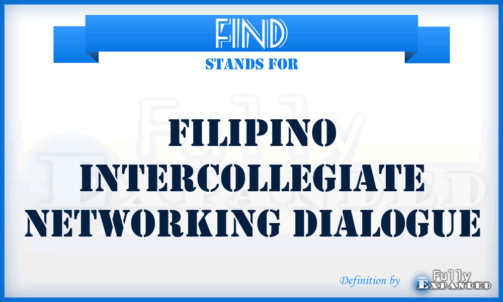 FIND - Filipino Intercollegiate Networking Dialogue