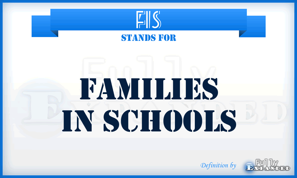 FIS - Families In Schools