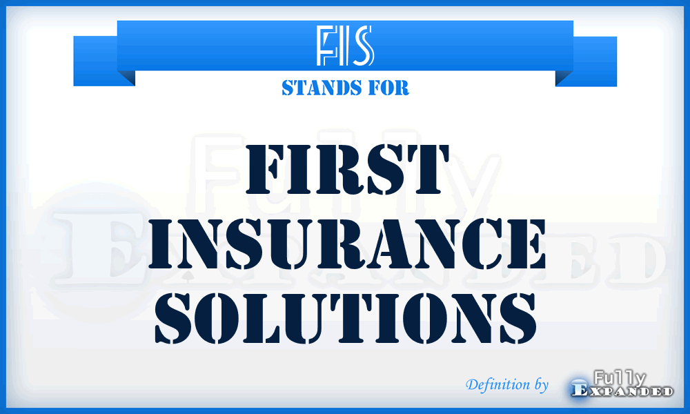 FIS - First Insurance Solutions