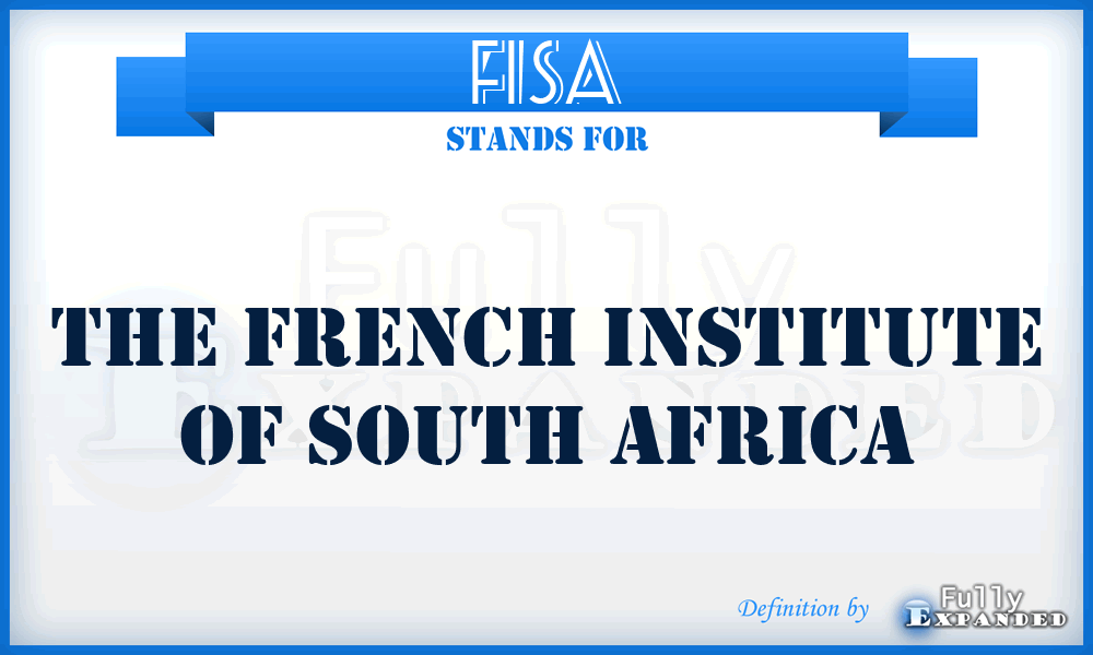 FISA - The French Institute of South Africa