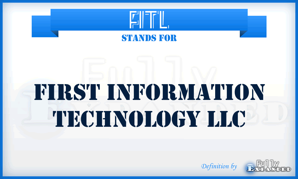 FITL - First Information Technology LLC