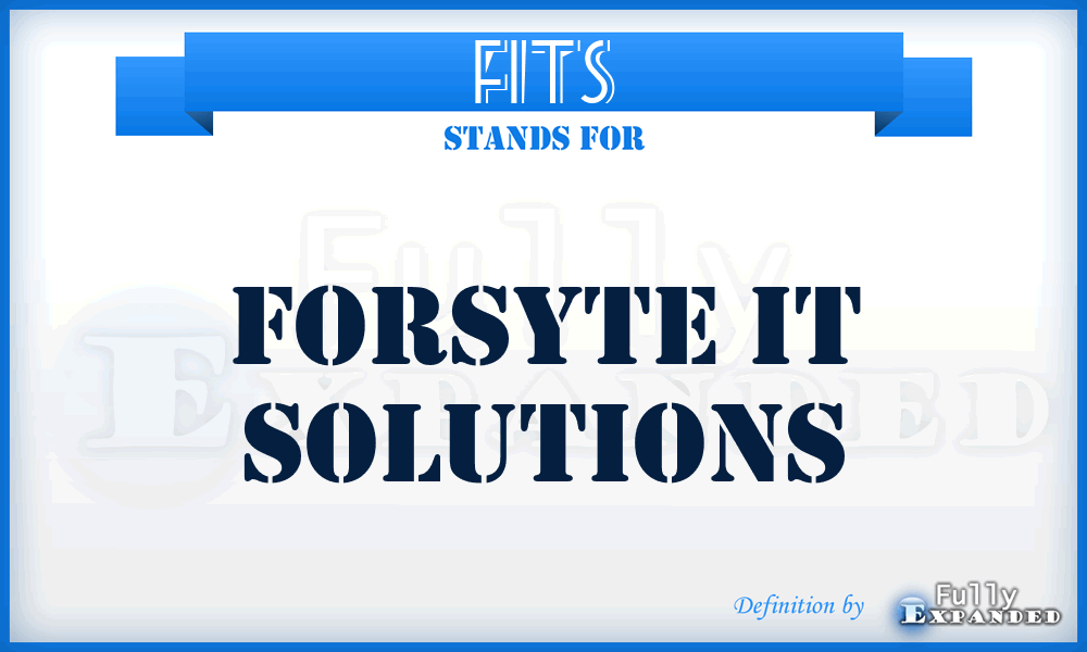 FITS - Forsyte IT Solutions