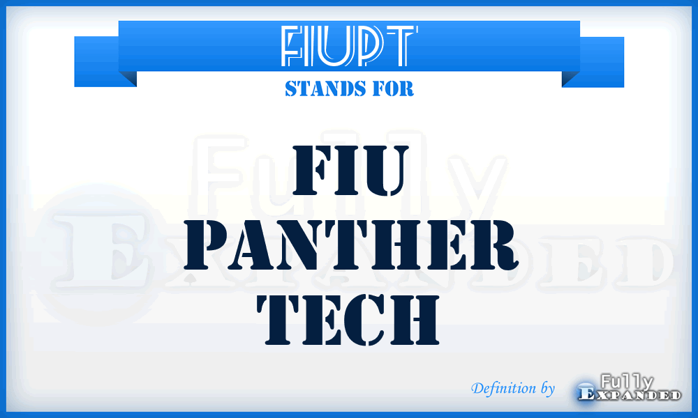 FIUPT - FIU Panther Tech