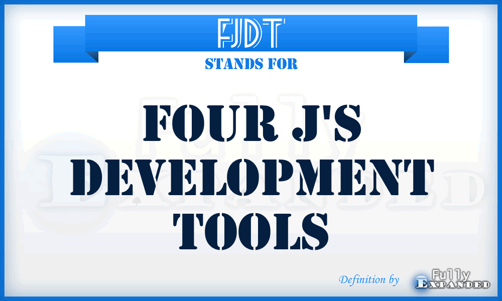 FJDT - Four J's Development Tools