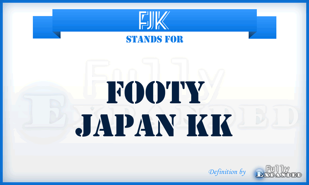 FJK - Footy Japan Kk