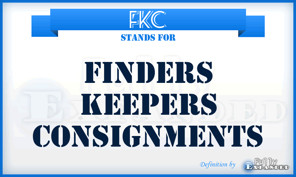 FKC - Finders Keepers Consignments