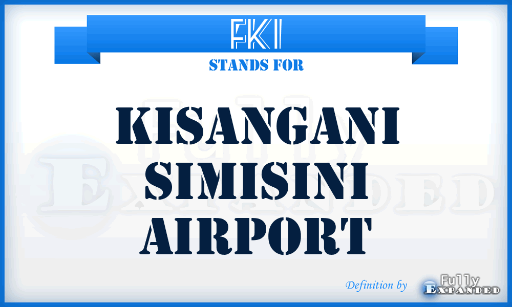 FKI - Kisangani Simisini airport