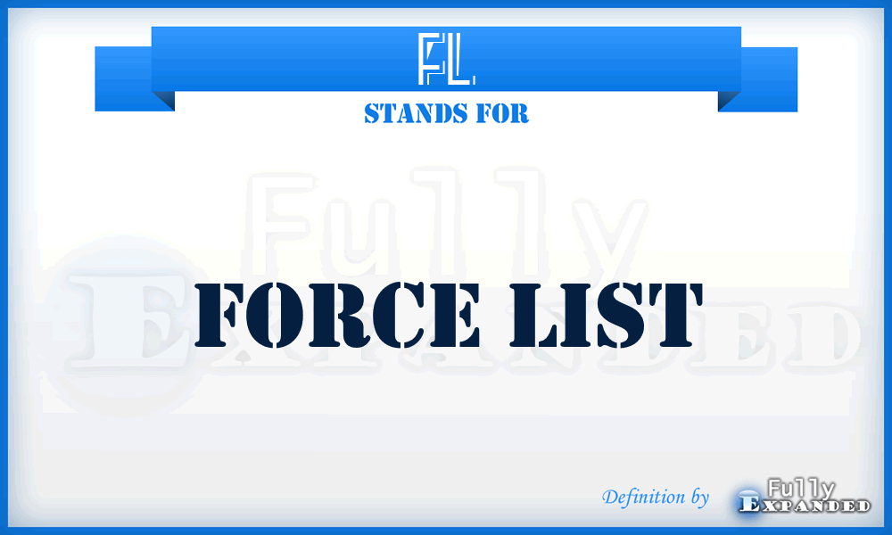 FL - Force List