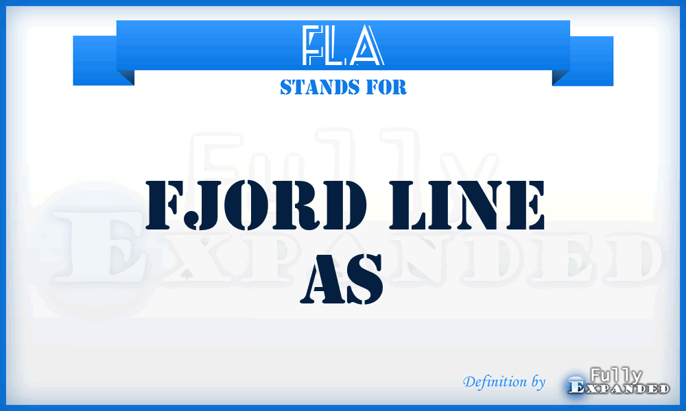 FLA - Fjord Line As