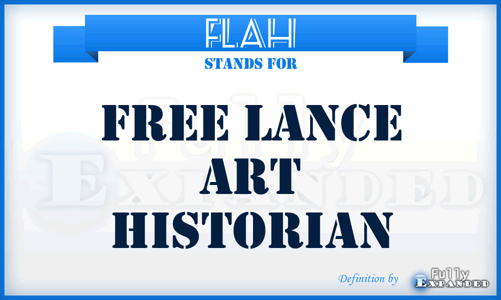 FLAH - Free Lance Art Historian