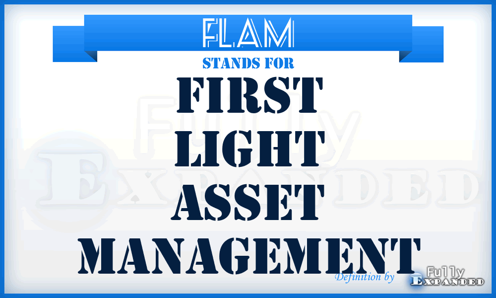 FLAM - First Light Asset Management